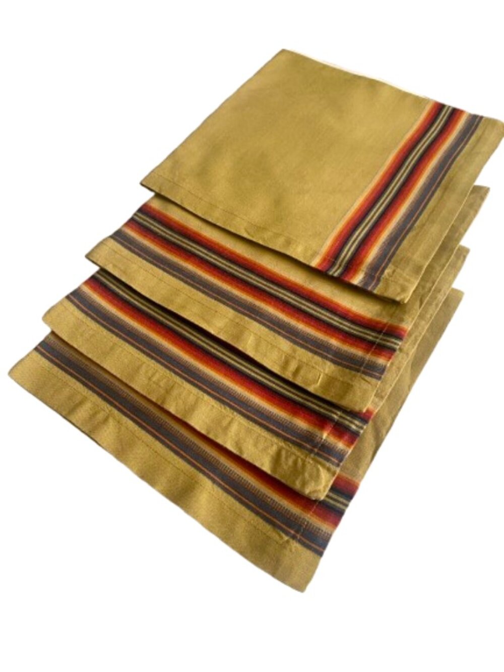 Crate & Barrel Castillo Cloth Napkins Set of Four